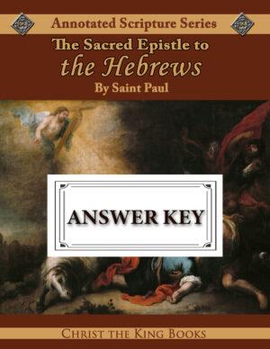 Image for Annotated Epistle to the Hebrews - WORKBOOK ANSWER KEY