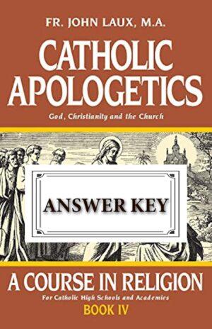 Image for Catholic Apologetics - WORKBOOK ANSWER KEY